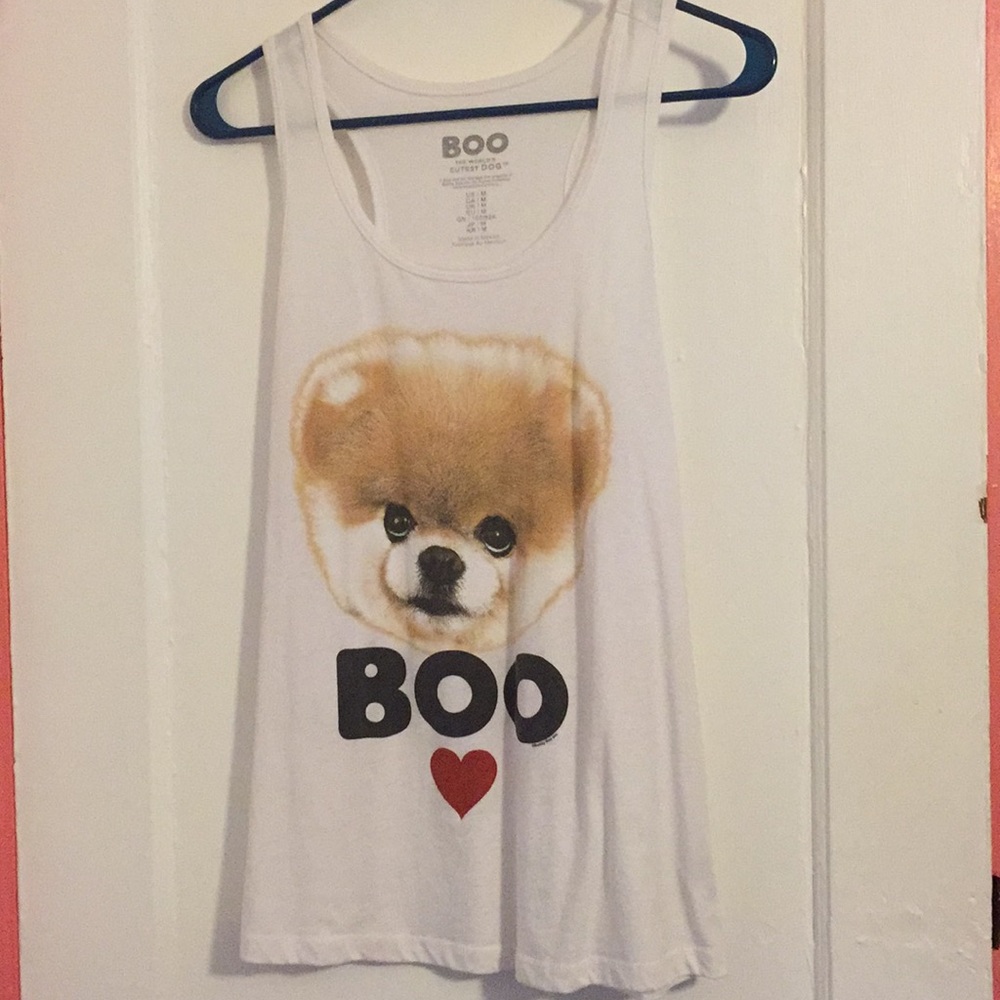 White Boo tank top